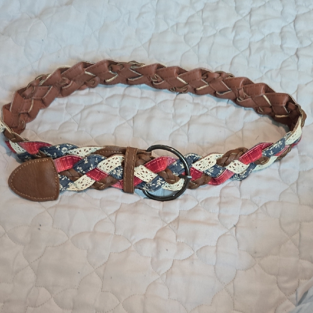 Braided Multicolor Belt